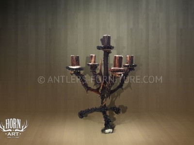 Antler candlestick for five candles