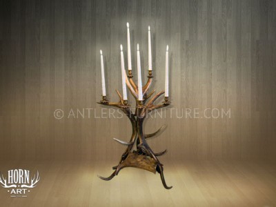 Antler candlestick for 6 candles